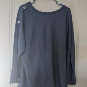 Cable & gauge Women's Blue Sweater - size 1X Plus - NWT